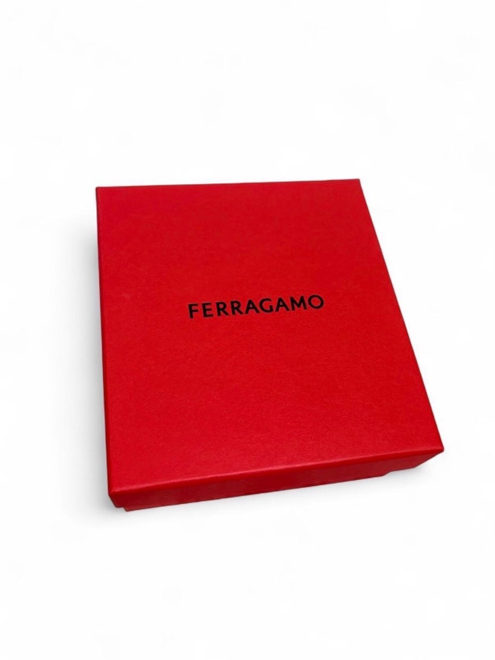 Salvatore Ferragamo Red Gift Box with Black Logo